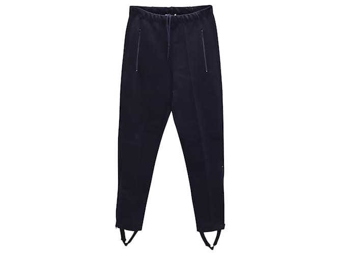 Pantaloni slim con staffa Balenciaga in viscosa blu Fibra di cellulosa  ref.391973