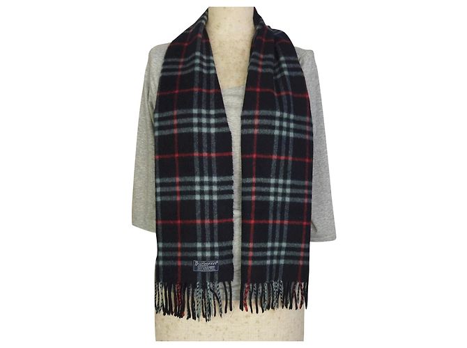 Burberry sciarpe Blu navy Cachemire