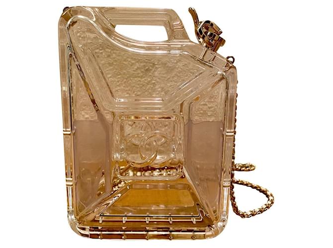 chanel plexiglass bolsa