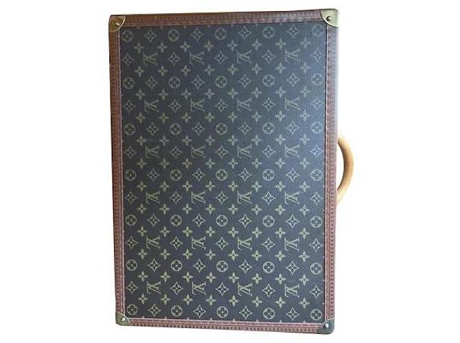 Louis Vuitton Rigid Suitcase Brown Leather