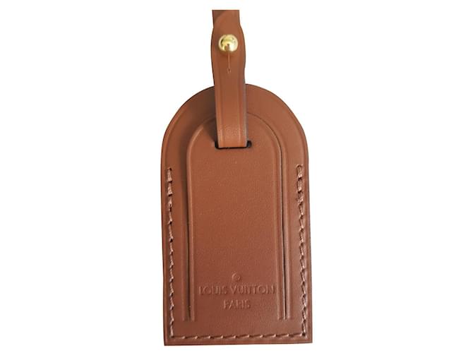 Louis Vuitton Bag charms Brown Lambskin  ref.392126