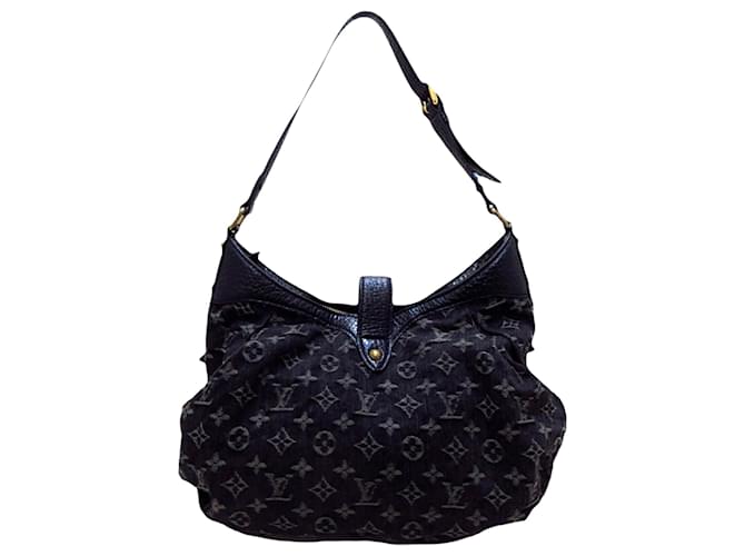 Louis Vuitton Black Mahina Denim Bag