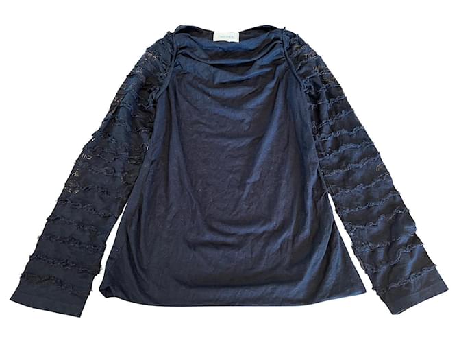 Diesel Camisetas y tops Negro Bronce Viscosa  ref.393094