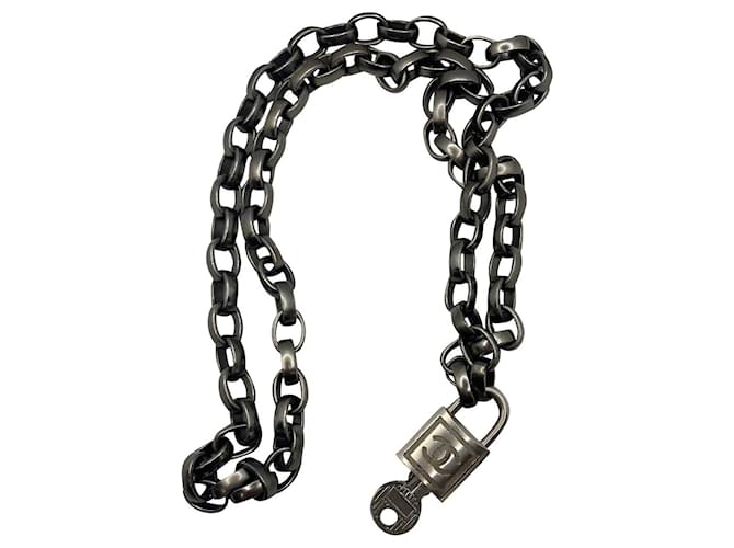 Cinturón Chanel Hardware de plata Metal  ref.393279