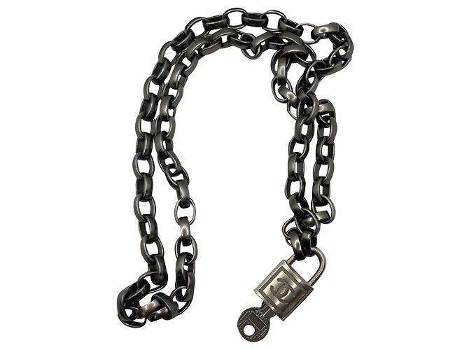Cinturón Chanel Hardware de plata