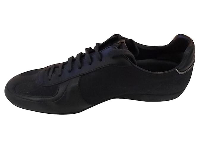 Gucci Sneakers Black Leather Cloth  ref.393538