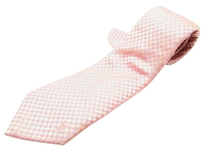 Louis Vuitton Krawatte Pink Seide  ref.393685