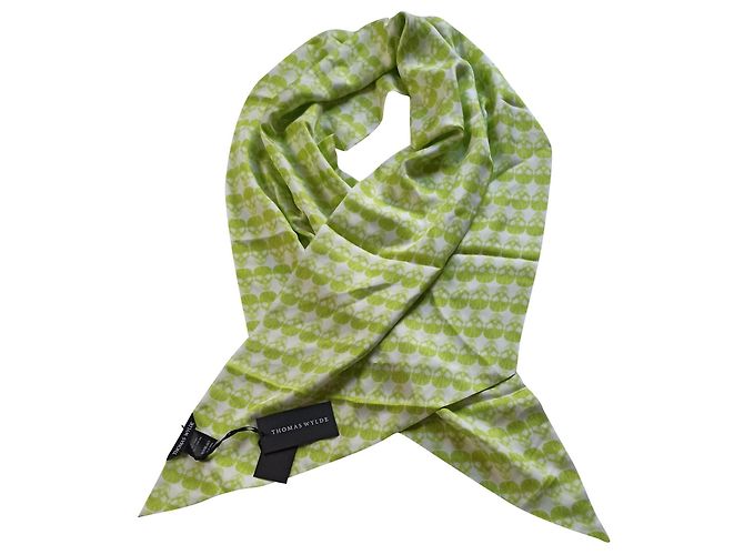 Sciarpa in seta Thomas Wylde Verde 