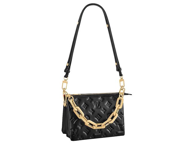 Louis Vuitton Coussin BB Borsa in pelle nera Nero