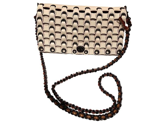 Bolso de mano Coach de piel blanca Blanco
