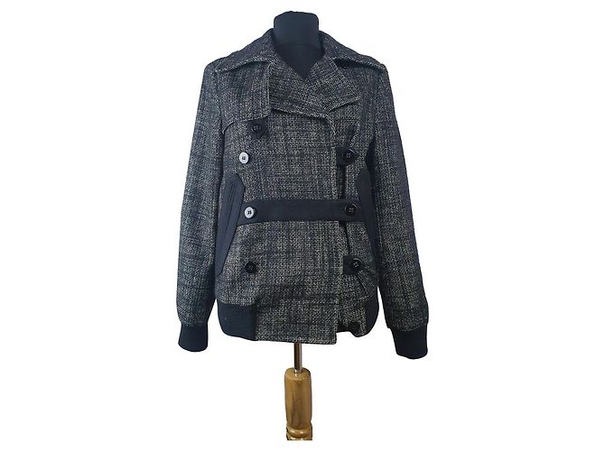 Filippa K Wolljacke Schwarz