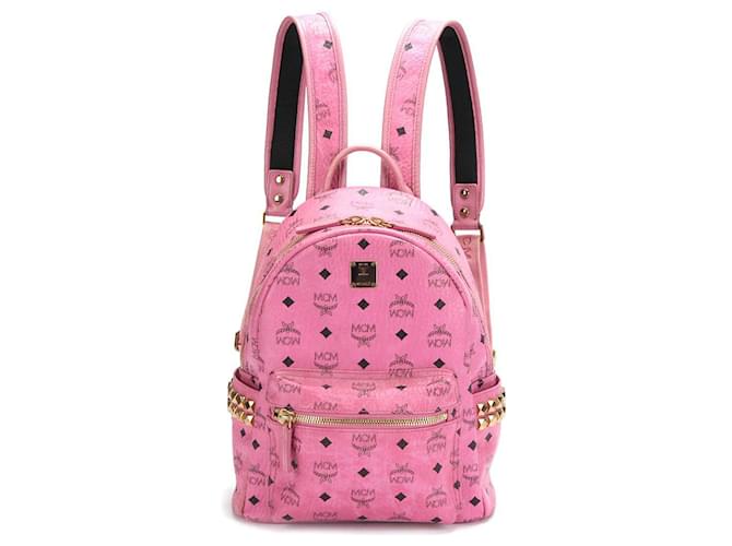 Small pink clearance mcm backpack