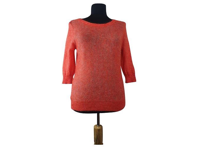 Filippa K Pullover aus Wolle und Mohair Orange