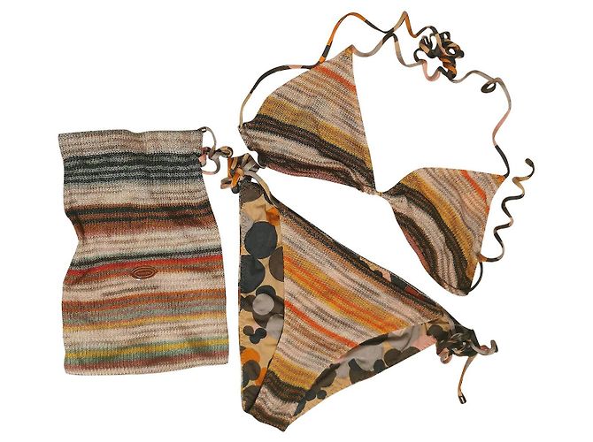 Biquíni de crochê Missoni Multicor