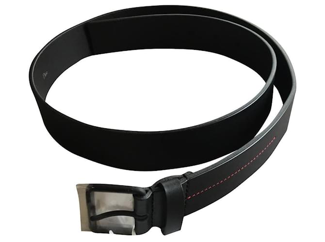 Christian Dior Belt Black Leather  ref.394473