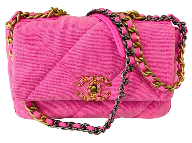 chanel pink satin bolsa