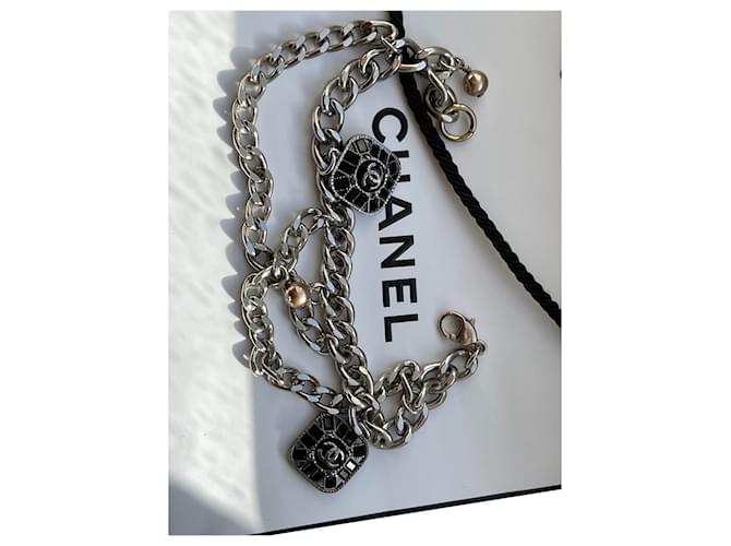 Chanel Bracciali Silver hardware Metallo  ref.394944