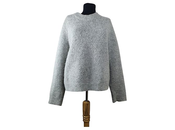 Maglione Samsoe & Samsoe grigio in lana