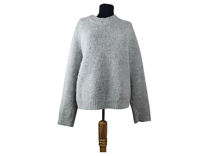 Samsoe & Samsoe Pullover grau Wolle 