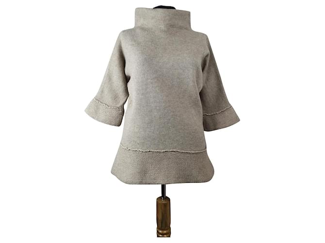 Ballantynes Knitwear Beige Wool  ref.395107