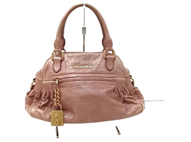 Miu Miu Handbag Pink Leather ref.395373 - Joli Closet