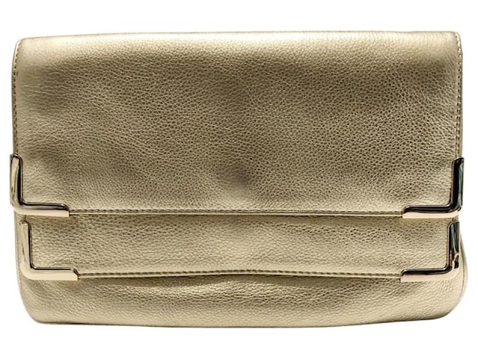 Michael Kors, Bags, Michael Kors Fabric Wallet Clutch Brand New Tan  Leather Gold Hardware
