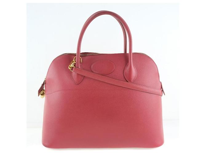 Hermès Bolide Red Leather  ref.395653