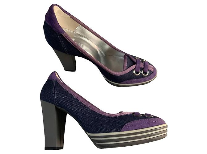 Hogan Opty Schnürschuhe Absatz Blau