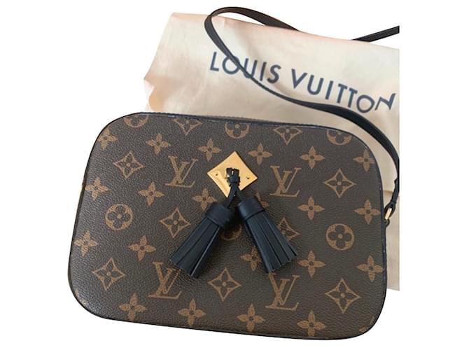 Saintonge leather crossbody bag Louis Vuitton Black in Leather