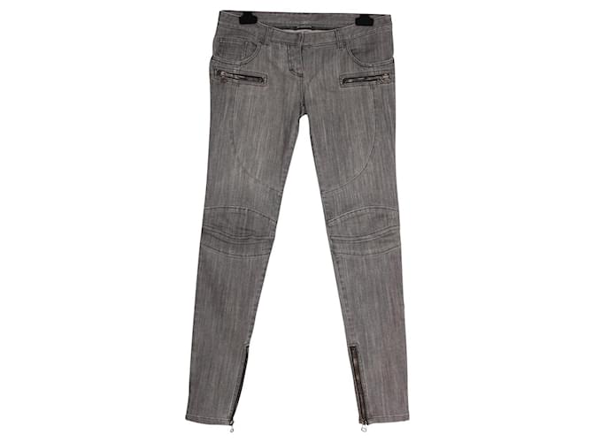 Balmain jeans. Grey Denim  ref.396019