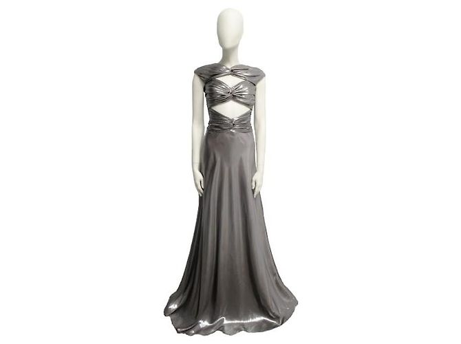 Exklusives „Vionnet“-Kleid Silber