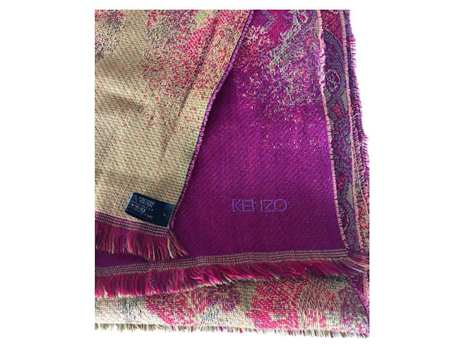 Kenzo shawl Orange Wool  ref.396236