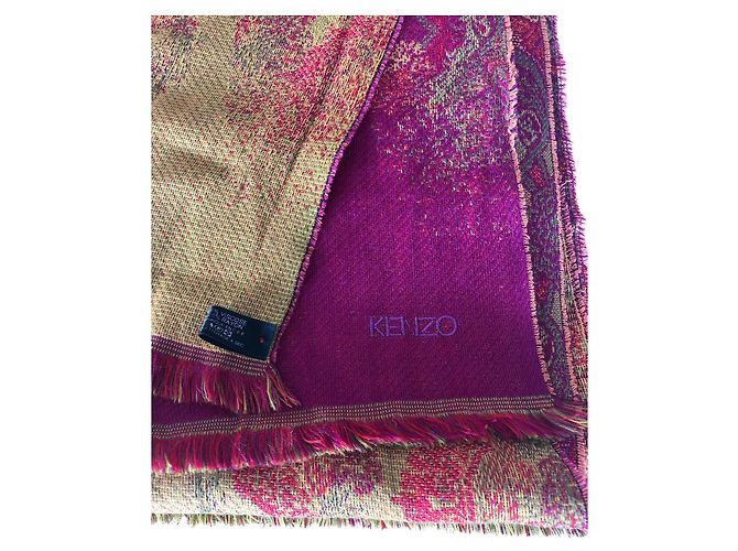 Sciarpa Kenzo arancione in lana