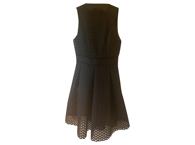 Maje Kleid schwarz aus Polyester