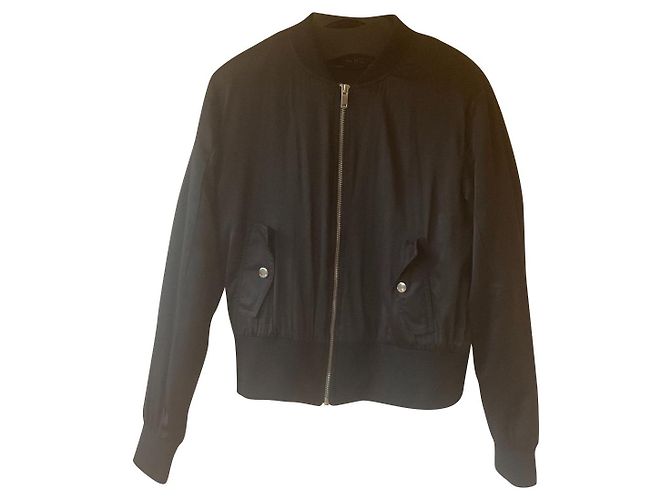 Zara Jacke Schwarz Polyester M