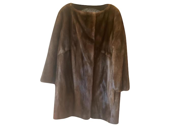 Météo Coats, Outerwear Brown Fur  ref.396254