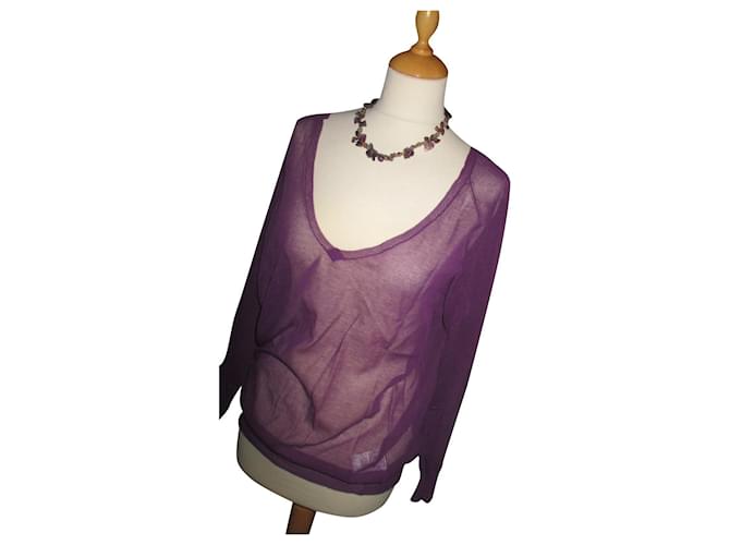 Luisa Cerano Knitwear Purple Cotton  ref.396708