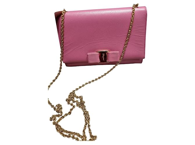 Salvatore Ferragamo Bag Pink Leather  ref.396730