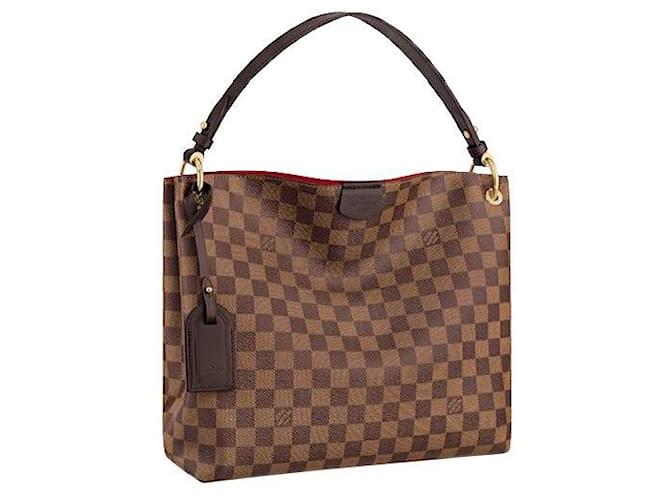 Louis Vuitton LV Graceful PM damier new Brown Leather  ref.396766