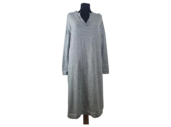 Autre Marque Dresses Grey Cashmere  ref.396781