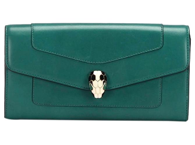 Bulgari Bvlgari Green Serpenti Forever Leather Wallet On Chain Pony-style  calfskin  - Joli Closet