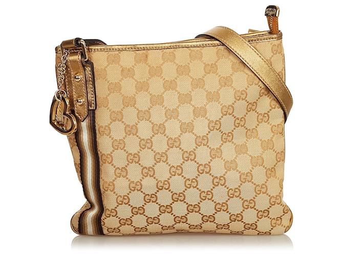 Gucci GG Canvas Jolicoeur Messenger Bag - Pink Crossbody Bags