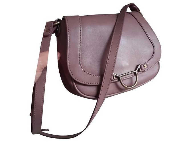 Autre Marque Borsa a tracolla in pelle rosa lilla