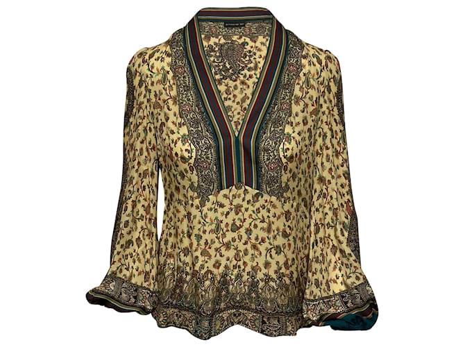 paisley silk blouse