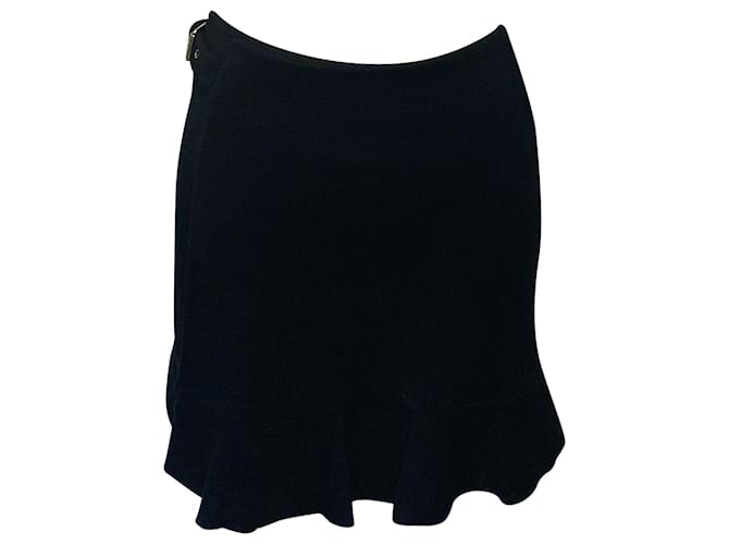 Autre Marque Boutique Moschino Boucle Skirt in Black Wool  ref.397375