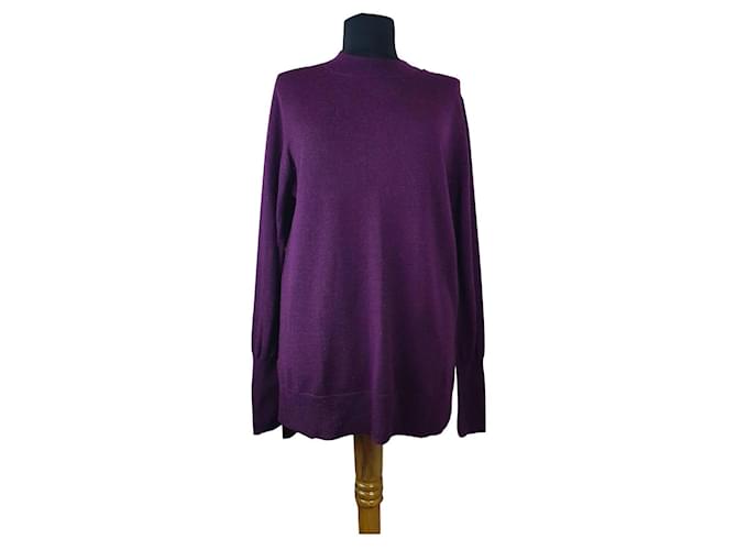 Badgley Mischka Knitwear Dark purple Wool  ref.397387