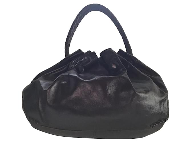 Bottega Veneta Gathered Leather Handbag  ref.397608