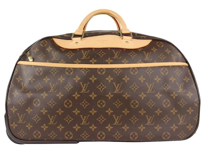 Louis Vuitton Monogram Eole 50 Rolling Luggage Convertible Duffle Bag Leather  ref.397741