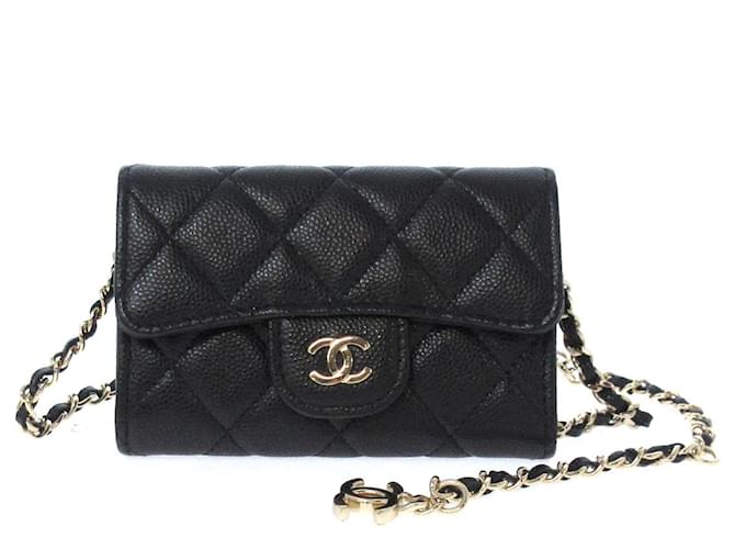 Chanel Matrasse Black Leather  ref.397784