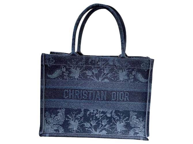 Christian Dior Sacola de livro pequeno Dior Azul John  ref.397995